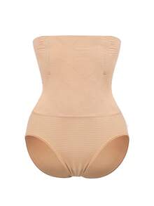 2 Pcs High Waist Contorl Tummy Panties Seamless Women's Shapewear Body Shaper Waist Trainer Slimming Falt Belt Sheath Woman Shaping Panty Ladies Briefs Underwear - Multicolor - View 3