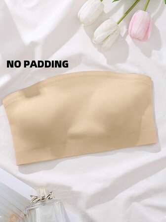 Women's Strapless Seamless Invisible Bra Bandeau Bra Backless Breathable Wireless Bra Bridal Bra Lift Up Sexy Lingerie