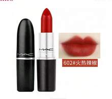 MAC Matte Lipstick, Smooth Texture, Matte Finish, Long-Lasting Color, Comfortable Application, #602 Chili Red, 3.5g/0.12oz - #602 Chili - View 5