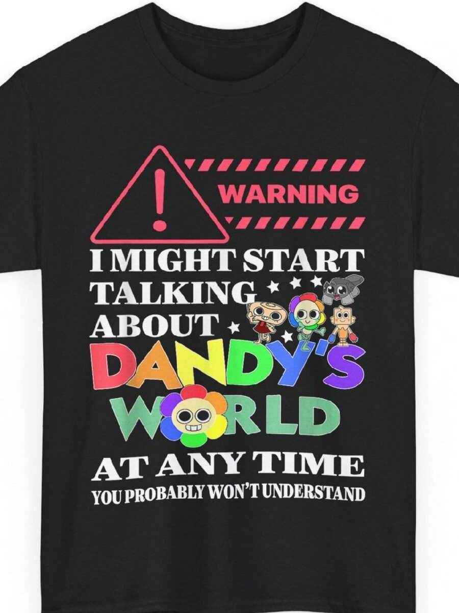 Funny Dandy's World Characters Women Shirt - màu đen - Xem 1