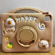 Capybara旋转支架平板电脑保护套,适用于Mini/5/6/7/8/9/10/11/Air/Pro/A9 A9plus,经济耐用,防污防摔,节日礼物 - 棕色 - 查看 17