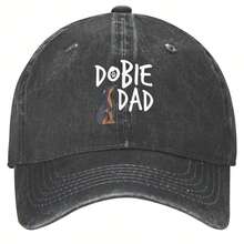 Dobby Dad Doberman Dog Pet Lover Gift Baseball Cap Couple Style Unisex  Baseball Cap - Black - View 2