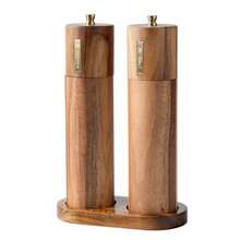 1pc/2pcs/3pcs Manual Wooden Pepper Grinder Set, Rosewood Pepper, Sea Salt, Rose Salt Grinder Bottles - Brown - View 13
