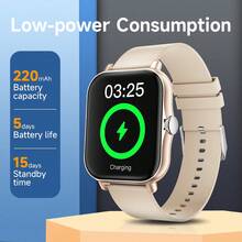 2025 New 1.83" Large Screen Smart Watch, Unisex, Dual Strap Design, 220mAh Battery, 3-5 Days Battery Life, High Resolution Vivid Display, Versatile Strap Colors, Supports Notifications, Call Answering, Music Control, Fitness Tracking With Step Count And Calorie Calculation, Excellent Battery Life, Great Gift For New Year - Black Silicone + Steel - View 4
