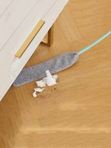 1/2 件装清洁拖把，带可伸缩手柄和柔韧超细纤维拖头的地板拖把，可水洗清洁工具，用于清洁家具底部 - 彩色 - 查看 4