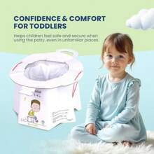 GSYY Diosable Travel Potty Seat With Liner Pable Tet Training - 6 Pack - White - View 6