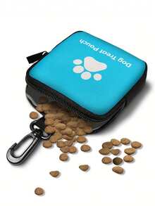 1pc Zippered Dog Training Treat Bag, Portable Pet Snack Bag Made Of Polyester, With Hook For Hanging, Suitable For Outdoor Activities And Pet Walking, Can Store Dog/Cat Treats, Moisture-Proof, Ideal For Dog/Cat Owners And Trainers To Carry Pet Supplies, Pet Accessories, Pet Snack Sealed Bag, Pet Essentials - Multicolor - View 8