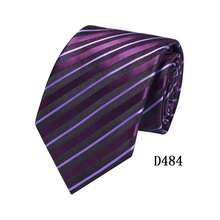 1pc Geometric Floral Print Paisley Striped Purple Casual Necktie, Polyester, Suitable For Work, Street, All Seasons, Hot Selling Promotion - Multicolor - View 3