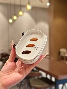 2pcs/4pcs Creative Foot-Shaped Ceramic Dipping Sauce Dishes, Japanese Style Seasoning Plates, Small Plates For Barbecue Dip, Ketchup, Chili Sauce, Salad Dressing, Hot Pot Dipping Sauce