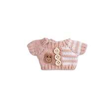 Cute Sweater Outfit Clothes Accessories Suitable For 17cm Pendant Keychain Toys & Dolls, Available In Pink, Grey, Purple, Black - Grey - View 4