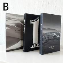 3pcs Minimalist Faux Books Decor, Paper Folding Style, Nordic Modern Decorative Books, Suitable For Cafe, Display, Photography Props, Not Real Books, Cannot Store Items Inside, Ideal For Valentine's Day Gift