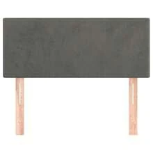 vidaXL Kopfteil Dunkelgrau 90x5x78/88 Cm Samt - Grey - View 3