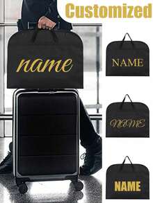 Custodia antipolvere personalizzata, borsa protettiva impermeabile per abiti da sposa, borsa tote antipolvere nera, borsa da viaggio con cerniera, adatta per abiti, vestiti, gonne e cappotti, dimensioni 24 pollici x 40 pollici, borsa porta abiti da viaggio, adatta per abiti, cappotti, t-shirt, giacche, borsa antipolvere per armadio rinforzata, multifunzionale, durevole, bella, riutilizzabile, raffinata, elegante, di alta qualità, ricca di colori, moderna, personalizzabile, unica, raffinata e romantica.