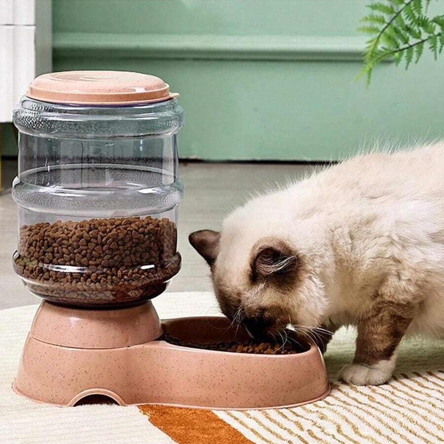 Bebedouro automático para animais de estimação de 3,8 litros, tigela inteligente de plástico para cães e gatos, dispensador de comida e água. - Ver 1