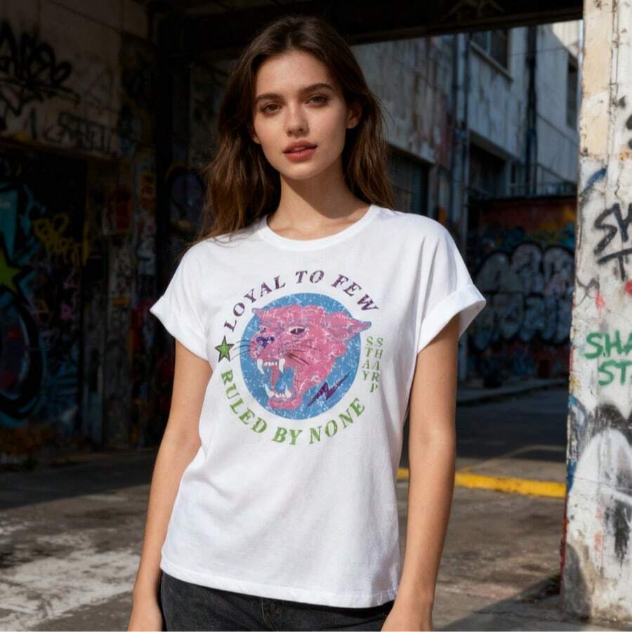 Camiseta de algodón 100% - Suave y transpirable para uso casual, vacaciones, diario, viajes, aeropuerto, verano - Azul - Ver 1