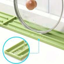 1 件装 - 大号硅胶沥水垫,15.75x11.81 英寸,内置沥水设计,可作碗碟架节省空间,易于清洁,黑灰色,适用于冰箱、炉灶、水槽(现代厨房),简约设计,防滑表面,保护台面,居家烹饪必备 - 彩色 - 查看 10