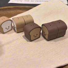 New Cute Bread Toy, Quick Rebound Toast Button, Creative Stress Relief Gadget, Keyboard Keychain Pendant - Multicolor - View 2