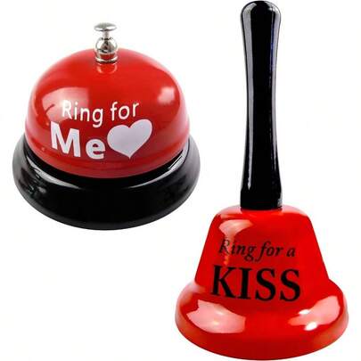 2 Pieces Call Bell Hand Bell Service Bell Bar Counter Top Service Call Bell Ring Reception Bell Service Bell Wedding Events Bell Party Events Bell