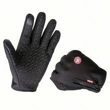 A Pair Of Winter Touch Screen Warm Gloves, Suitable For Outdoor Cycling, Fishing, And Running. The Winter Gloves Are Windproof And Warm, Suitable For Winter Snow And Cold Weather, Holiday Gifts, Halloween Christmas. New Year's Gift A Birthday Present. Unisex Warm Gloves