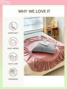 Lençol de veludo cristal de cor sólida (1 peça), roupa de cama, protetor de colchão, capa de cama, roupa de cama confortável e quente para o lar, protetor de colchão antipilling, macio e agradável ao toque, disponível em várias cores para meninos, meninas, dormitórios estudantis, decoração simples e moderna para casa, roupa de cama macia e confortável para o quarto, capa de colchão moderna, protetor de colchão completo, lavável à máquina, roupa de cama para a volta às aulas. - Multicolorido - Ver 5