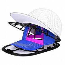 1 confezione Gabbia lavatrice per cappelli con sacchetto in rete, pulitore per cappellini da baseball per lavastoviglie e lavatrice, protezione per cappelli per adulti/bambini, sacchetto in rete a nido d'ape per lavare cappelli, indumenti e piccoli oggetti