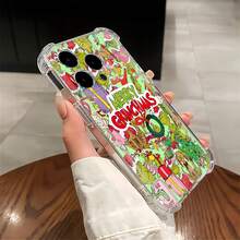 Funda para teléfono con diseño del , ideal para regalar en Navidad. Compatible con teléfonos ,  17,  16 Pro Max,  15 Pro Max,  13 y  12. Fabricada en TPU, ofrece protección contra golpes y caídas. Un regalo perfecto para familiares, amigos, seres queridos, parejas y como regalo de Navidad. - transparente - Ver 2