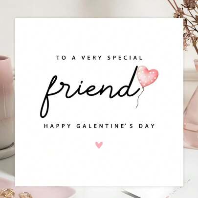 1 tấm thiệp Ngày lễ tình nhân Galentine, thiệp chúc mừng Ngày lễ tình nhân vui nhộn dành cho bạn thân của bạn, quà tặng cho một người bạn đặc biệt, Ngày lễ tình nhân, Ngày lễ tình nhân