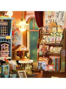 Juego de estantería del Reino de los Cuentos de Hadas, Modelo de construcción de rompecabezas 3D, Kit de manualidades de casa en miniatura DIY, Decoración de dormitorio de madera, Adecuado para adolescentes y adultos como regalo de Navidad/cumpleaños - Multicolor - Ver 9