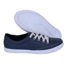 Women's Sneakers In Genuine Leather - Lightweight And Comfortable For Everyday Wear - 藏蓝色 - 查看 4