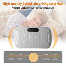 Tousains X ZenActive Vibration Plate Whole Body Exercise And Relaxation Machine With Smart Screen Low Noise Max Weight 330LB For Home Exercise Platform TikTokBlackFriday - 粉色 - 查看 9
