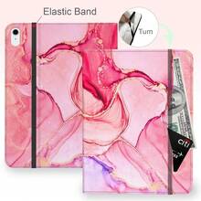 Case For IPad (A16) 11th Generation 11 Inch 2025, IPad 10th Generation Case 10.9 Inch 2022 Kickstand Auto Sleep Cover With Pencil Holder & Pocket, Marble Pink,MarblePink - 大理石粉紅色 - 查看 6