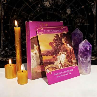 1 låda 44 st romantiska orakelkort, ängelkort, 44 tarotkort för spådom, lämplig för nybörjare, jul, halloween, thanksgiving-presenter, partyspel, spådomskortspel