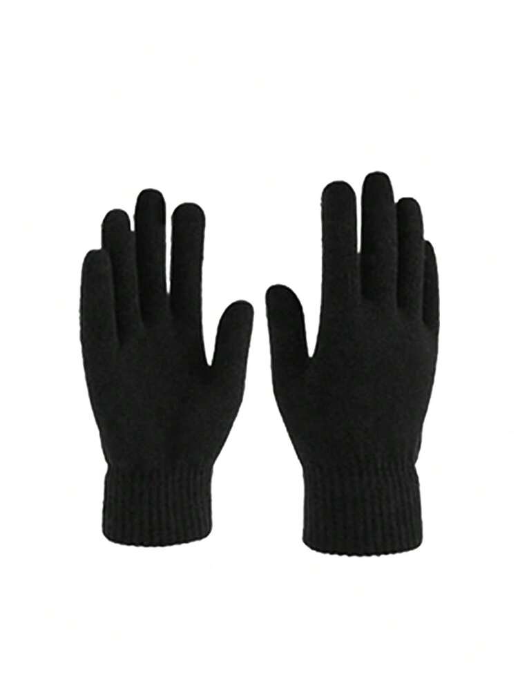 1顶/2顶男女通用双色针织帽，加厚保暖护耳针织帽带围巾，适合日常出行、骑行、徒步、滑雪等保暖场合，情人节礼物 - A - 查看 10