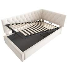 Futons - Beige + Terciopelo + 90cm*200cm - Ver 11