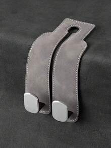 1 Pc Car Hook, Car Seat Back Double Hook, Multifunctional Car Rear Seat Mobile Phone Holder - 黑色 - 查看 7