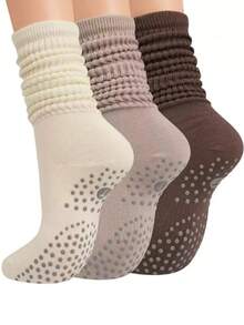 1/3 Pairs Women Yoga Socks, Suitable For Pilates, Outdoor Couple Gift Socks - Multicolor - View 3