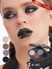 GIRLCULT Illusion Eyeshadow Palette #51 Ink | Multi-Texture, Create Different Makeup Effects | 4 Colors, Including Multi-Color, Matte And Shimmer | 3.6g (0.13oz), Gift - #51 Ink - View 1