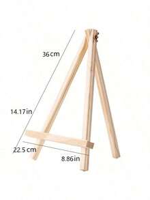 1 pieza Caballete de escritorio de madera sin terminar de 11.81/15.75/19.69 pulgadas - Sin pintura ni olor, adecuado para arte de lienzo, manualidades de escritorio, caballete de lienzo portátil, también funciona como soporte para teléfono/tableta, arte y dibujo para adultos, caballete de exhibición de pintura para principiantes, estudiantes, escuelas, bodas, soporte para tarjetas de fiesta de cumpleaños