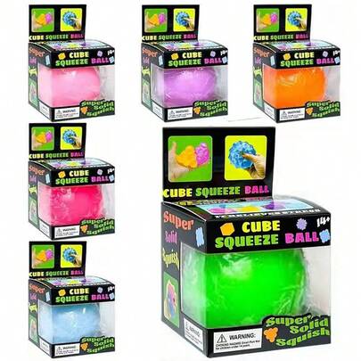 1/2/4个装挤压玩具，橡胶橡皮泥球，减压玩具，弹性挤压球，适合青少年和成人，可爱柔软变色挤压玩具，是青少年缓解焦虑的理想选择