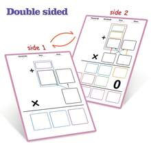 10pcs Math Arithmetic Whiteboard Multiplication Learning Tools, Suitable For 2-4 Grade Children Math Operation Thinking Training Educational Board - Multicolor - View 12