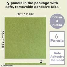 6 tấm bảng nỉ trang trí thời trang 30*30cm, trang trí tường đa chức năng, gạch dán tường có thể tháo rời dùng để hấp thụ âm thanh, ghi nhớ, trưng bày ảnh, bảng thông báo, bảng tin nhắn, bảng lập kế hoạch cuộc sống và công việc, phù hợp cho những người đam mê DIY tại nhà, văn phòng và trường học, bảng bần, bảng ghim, bảng tầm nhìn. - Nhiều màu - Xem 7