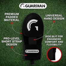 Guardian Baseball Manopla deslizante – Tallas para jóvenes y adultos – Protector deslizante de softball – Protector de mano de béisbol – Correa de compresión elástica - Negro - - Ver 3