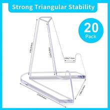 Vivinin 32Packs Card Display Stand Card Stand Card Stands For Sports Cards Trading Card Stand Acrylic Material 2.2 Inch Tall - 20 Pack | 2.7 Inch Tall - View 2