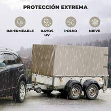 VINILMAX Lona Impermeable de 1.50x1m Uso Rudo con Protección UV para Exterior | Resistente a Polvo, Lluvia y Nieve | Ideal para Camiones, Obra y Construcción | Disponible en Varios Colores - Beis - Ver 6