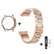 1pc Women Jewelry Bling Rhinestone Metal Dressy Watch Band + 1pc Bling Watch Case Compatible With Samsung Galaxy Watch 8 40mm 44mm, Compatible With Galaxy Watch 7 40mm, 44mm (NO Screen Protector) - Rose Gold - View 14