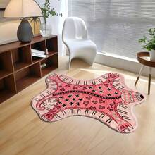 1件粉色豹纹装饰地毯，仿羊毛材质，可水洗防滑门垫，柔软吸水加厚浴室垫，适用于厨房、洗衣房、游戏室、走廊、农舍、露台、阳台、门廊、客厅地毯、派对装饰、室内外防滑垫、房间装饰、家居装饰、乔迁礼物、生日礼物、派对礼品、秋季装饰，多种尺寸可选，四季通用室内外门垫 - 彩色 - 查看 4