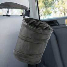 5.91 X 7.87 Inch Convenient Car Trash Can With Hanging Garbage Bag, Suitable For Car, Home, Office, Bedroom, Living Room. Sturdy Structure Can Be Used As Trash Can, Kitchen Trash Can, Or Small Trash Bin. - Multicolor - View 5