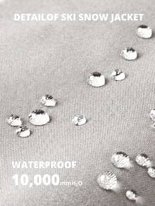 CAMEL CROWN Women's Ski Jacket Winter Snow Coat Warm Fleece Mountain Waterproof Female Jacket Snowboarding Jackets - Black and White - View 4