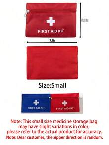 便携式急救包（带图案） - 药品收纳袋、便携式医疗包、多功能应急包、便携式旅行药品收纳袋，不含药品或其他物品，轻便耐用，适合旅行、居家使用、户外活动、邮轮旅行、暑假、露营和徒步旅行。药品收纳袋、药盒、药瓶、住院包、药品整理器、旅行必备、度假必备 - 彩色 - 查看 10
