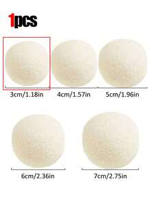1-12pcs 100% Pure Wool Dryer Balls, Natural Fabric Softener, Reusable, Reduces Wrinkles, Saves Drying Time And Energy, Replaces Dryer Sheets And Chemical Softeners. Solid Laundry Balls Suitable For All Clothes, Can Be Used For Washing Shirts, Bras, Socks, Stockings, Underwear, Machine Washable, Ideal Home Cleaning Accessory. - Various Specifications Of Wool Balls - View 17